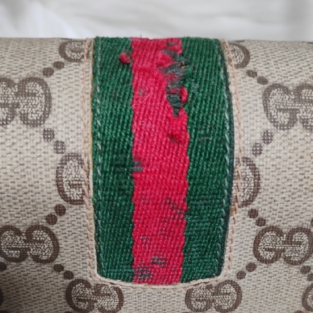SALE! Auth Gucci Ophidia GG Monogram Supreme Sherry Line Vintage Shoulder Bag - Picture 12 of 16